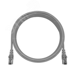 Патч-корд PREMIUM 2xRJ45/8P8C. T568B FTP CAT6 LSZH3 метра. серый - фото 2