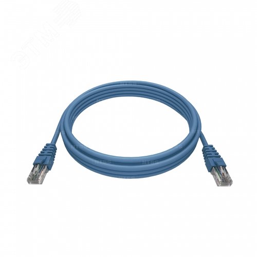 Патч-корд RJ458P8C, T568B UTP 6 кат литой, 015 метров, LSZH, синий - NTSS
