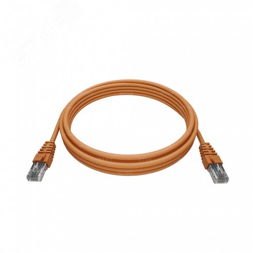 Патч-корд RJ458P8C, T568B UTP 6 кат литой, 015 метров, LSZH, оранжевый - NTSS