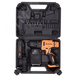 Дрель-шуруповерт аккумуляторная ударная ДА-18Л-2кУ (2,0 А/ч) 8