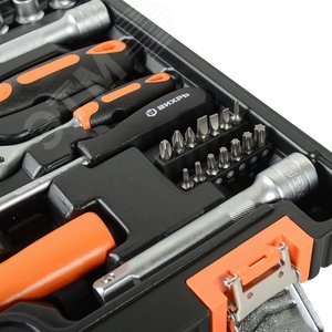 Набор инструментов, 1/2'' , 1/4'' , CrV, в кейсе 76 предм'' 5