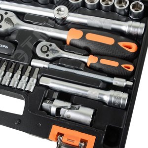 Набор инструментов, 1/2'' , 1/4'' , CrV, в кейсе 82 предм'' 3