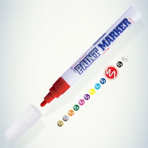 Маркер-краска MunHwa PAINT MARKER, красный 4мм (PM-03) | Б0048231 | ЭРА (Энергия света) - ЭРА (Энергия света)