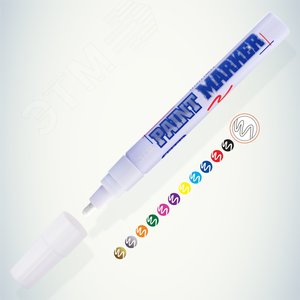 Маркер-краска MunHwa PAINT MARKER, белый 4мм (PM-05) | Б0048229 | ЭРА (Энергия света) - ЭРА (Энергия света)
