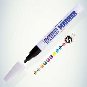 Маркер-краска MunHwa PAINT MARKER, черный 4мм (PM-01) | Б0048230 | ЭРА (Энергия света) - ЭРА (Энергия света)
