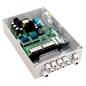 Коммутатор управляемый уличный L2 10 портов RJ45/SFP 10 100 1000 Мб/с PoE 160Вт - TFortis