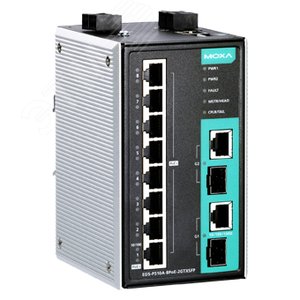 Коммутатор EDS-P510A-8PoE-2GTXSFP Managed EthernetPoE Switch with 8 PoE+ ports, 2 combo gigabit     Ethernet ports (EDS-P510A-8PoE-2GTXSFP) - MOXA
