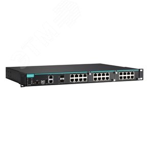 Шасси коммутатора - до 26 портов, 2 x             10/100/1000BaseTX/SFP (Combo), 1 источник питания (110/220 В перем.) - MOXA