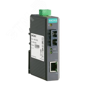 Медиаконвертер Ethernet 10/100BaseTX в 100BaseFX  (многомодовое оптоволокно) в пластиковом корпусе (IMC-21-M-SC) - MOXA