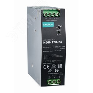 Блок питания 120W, 24 VDC, 90-264VAC /127-370 VDC,5A - MOXA