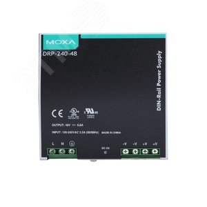 Блок питания 240Вт/5A DIN-Rail 48В DC источни к   питания 85-264В AC (DRP-240-48) - MOXA