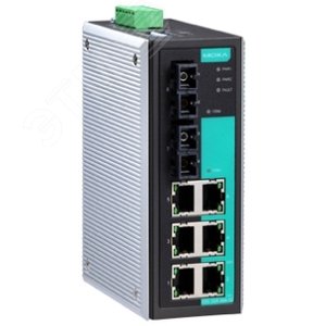 Коммутатор неуправляемый 8 портов 7 x 10/100BaseTX, 1 x 100BaseFX (EDS-308-S-SC) - MOXA