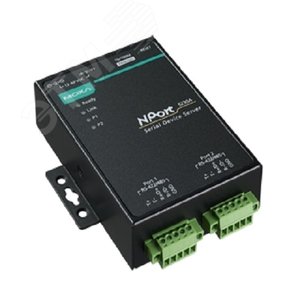 2-портовый усовершенствованный преобразователь    RS-422/485 в Ethernet (NPort 5230A) - MOXA