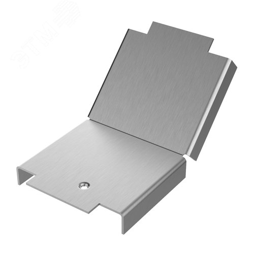 Крышка  лотка КЛП 100х80-45 УТ1,5 для поворота трассы вверх на 45, оцинкованный лист S1,5