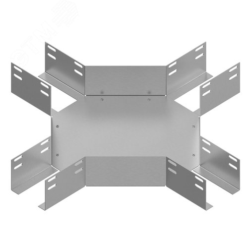 Лоток крестообразный глухой КМГ 100х65 УТ1,5 оцинкованный лист S1,5