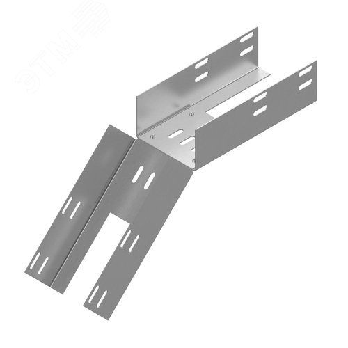 Лоток перфорированный КС 200х100-45 У3 поворот вниз на 45 окрашенный S1,5