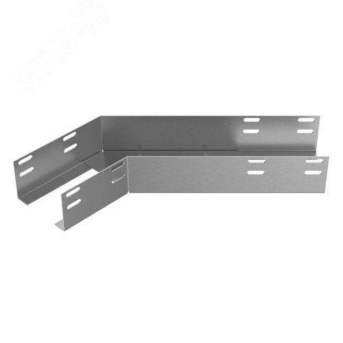 Лоток угловой глухой КГГ 200х100-135 УТ1,5 поворот на 135 оцинкованный лист S1,5