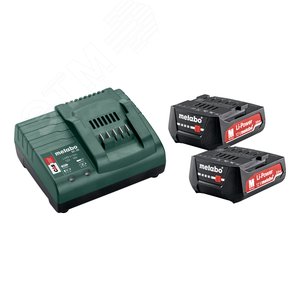 Комплект аккумуляторов Li-Power 12 В 2.0 А*ч + Зарядное устройство SC 30 685300000 (685300000) - Metabo