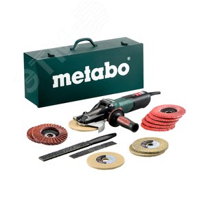 Шлифмашина угловая с плоским редуктором WEVF 10-125 Quick Inox Set 613080500 - NO NAME