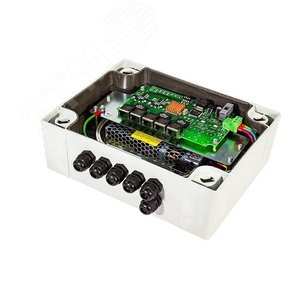 Коммутатор промышленный сетевой Релион-SW-1G-1/4Poe+/150W в корпусе из ABS пластика - Спектрон