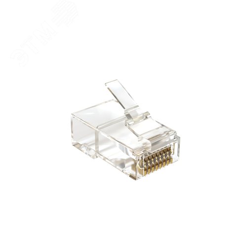 Коннектор RJ-45 под витую пару, категория 5e, неэкранированный, универсальный (100 шт в упак.) - SYSMATRIX, артикул PLUG 8P8C5EU.UW