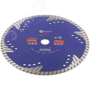 Диск отрезной алмазный, сегментный с защитными секторами CUTOP Profi, 230 x 3.0 x 8.0 x 22.2 мм (67-23030) - фото 2