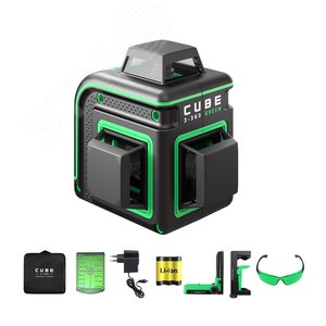 Уровень лазерный Cube 3-360 GREEN Home Еdition - ADA
