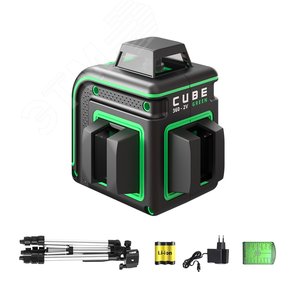 Уровень лазерный Cube 360-2V GREEN Professional Edition (А00571) - ADA