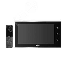 Комплект цветного видеодомофона (монитор -M2702MD и вызывная панель -D4003NG G) - CTV