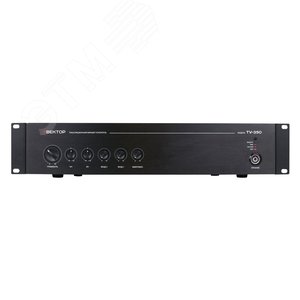 Микшер-усилитель компактный, мощность 350 Вт, Bluetooth, питание 220 В, рэковое крепление (ТУ-350) - ВЕКТОР