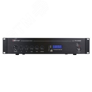 Микшер-усилитель комбинированный компактный, мощность 480 Вт, цифровой FM тюнер, MP3 плеер, USB, SD, Bluetooth, питание 220 В, рэковое крепление (ТУ-480М) - ВЕКТОР