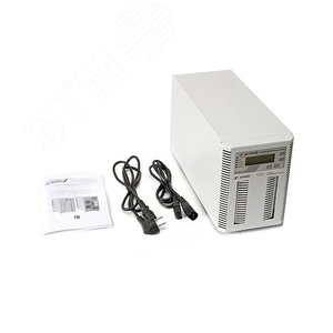 Источник бесперебойного питания Online Tower 1000 ВA/900 Вт, 1Ф/1Ф, ЖК-дисплей, с АКБ, 3х12В/9Ач, IEC-320-C13 (3шт.), EURO F-type с заземлением (1шт.), з/у 1А - фото 4