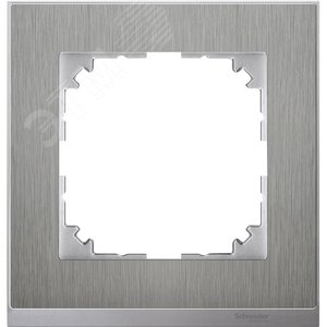 M-Pure D?cor 1-постовая рамка, нерж.сталь/цвет алюминия | MTN4010-3646 | Schneider Electric - фото 4