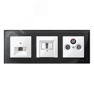 Накладка для аудио розетки белый (MTN296019) 15