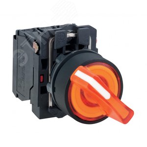 Переключатель 22мм 24В желтый с подсветкой (XB5AK125B5) 3