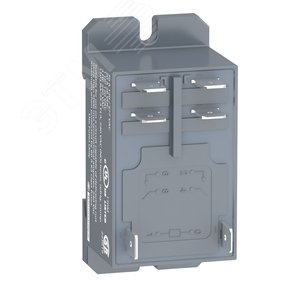 СИЛОВОЕ РЕЛЕ 2 НОРМАЛЬНО ОТКРЫТЫХ КОНТАКТА, КАТУШКА 24В ПОСТ ТОКА | RPF2ABD | Schneider Electric 2