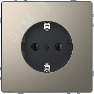 D-Life РОЗЕТКА 16А, с з/к, без  шт, НИКЕЛЬ , SD - фото 2