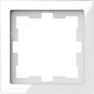 Рамка однопостовая D-Life белый кристалл SD (MTN4010-6520) - фото 2