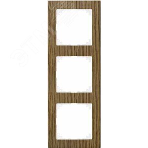 M-Pure Decor Рамка 3 поста дуб/бриллиантовый белый 2