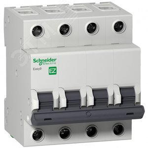Выключатель автоматический четырехполюсный EASY 9 20А B 4,5кА | EZ9F14420 | Schneider Electric - фото 3