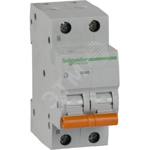 Выключатель автоматический двухполюсный (1п+N) ВА63 25А C 4,5кА | 11215 | Schneider Electric