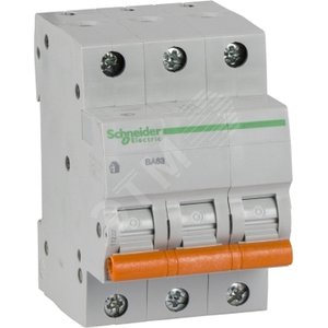 Выключатель автоматический трехполюсный ВА63 10А C 4,5кА | 11222 | Schneider Electric