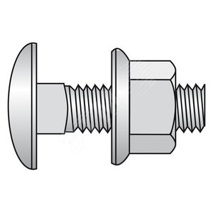 ВИНТ+ГАЙКА B13 M6X25 (50ШТ) HDG - Schneider Electric