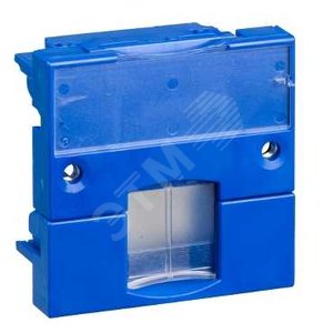 S-ONE Панель лицевая 2 модуля для 1хRJ45 синяя - Schneider Electric