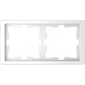 Рамка двухпостовая D-Life белый лотос SD (MTN4020-6535)