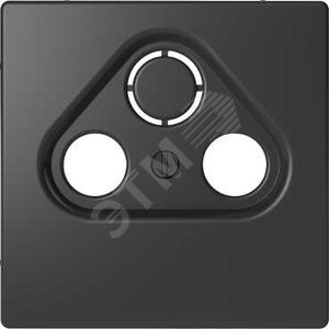 Накладка центральная TV-розетки D-Life 2/3 отверстий антрацит SD