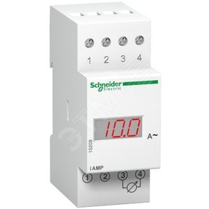 АМПЕРМЕТР ЦИФРОВОЙ ПРЯМОГО ВКЛЮЧЕНИЯ 0-10А НА DIN РЕЙКУ - Schneider Electric