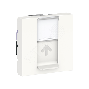 UNICA MODULAR Розетка комп. 1хRJ45, кат. 6 STP, 2 модуля, бел - Schneider Electric