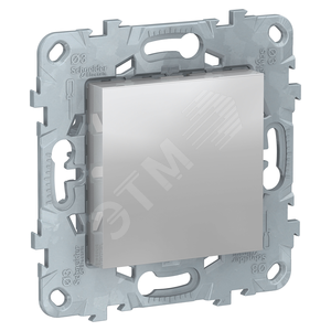 Заглушка UNICA NEW 45х45 алюминий (NU586630) - Schneider Electric
