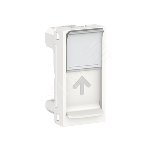UNICA MODULAR ЛИЦ. ПАНЕЛЬ RJ45, одиночная, без коннектора, 1 модуль, бел - Schneider Electric